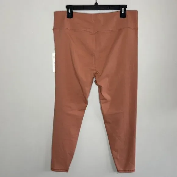 MATE The Label Leggings Womens 2X Rose Terracotta Stretch NEW Organic Cotton - Picture 5 of 10